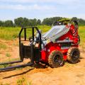 Grader attachment for small wheeled skid steer loaders