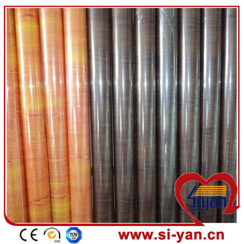 Wood grain high gloss pvc film