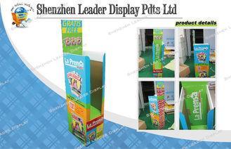 Art Paper Cardboard Display Stands , Green Point Of Purchas