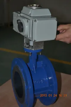 electric flange disc type dn150 butterfly valve