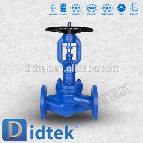 Didtek DIN BB Long Globe Bellow Valve