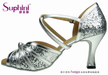 Soft leather sole ballroom dance shoes for children 277