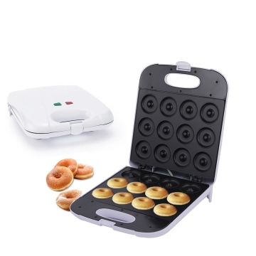 12-Hole Electric Mini Donut Maker Machine for Kitchen Breakfast