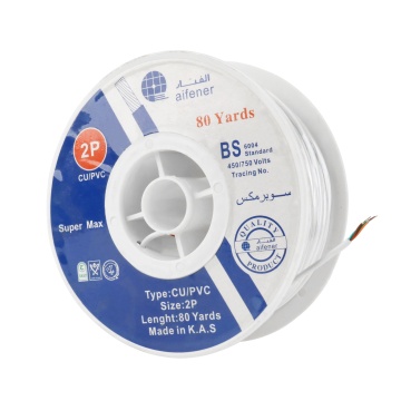 Aifener 2P CU PVC Telephone Signal Cable - 80 Yards Telecommunication Cable