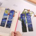 Van Gogh Yıldızlı Gece Ahşap Kitap Ayraçları Seti