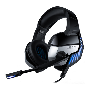 Adjustable Headband LED Light Wired Gaming Headphones with Microphone for Tablet, Laptop, and PC