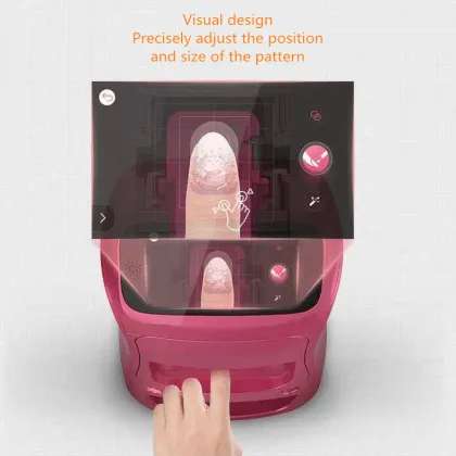 Professional Cheap 3D Art Nail Printer with Digital Screen