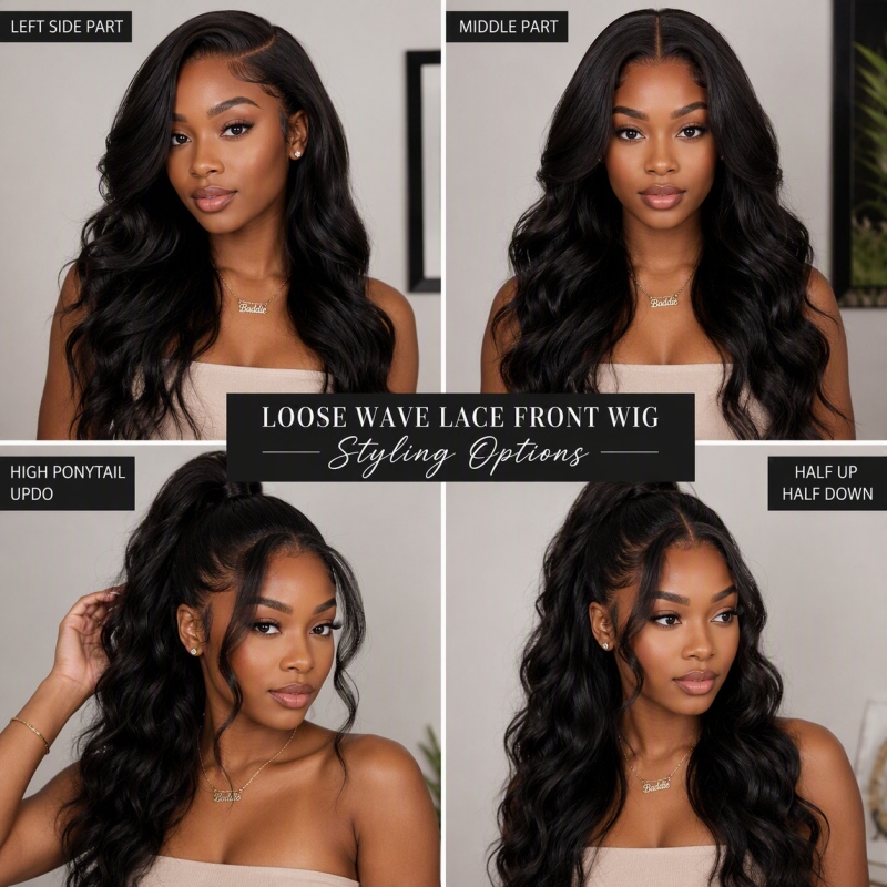 Loose Wave Lace Front Wig Human Hair