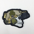 Patch de bordado de design intrincado de moda de alta densidade