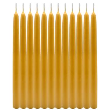 100% Natural Hand Poured Beeswax Taper Candles