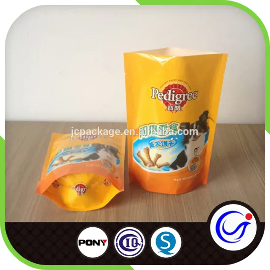 Stand up dog food bags/customized dog food bags