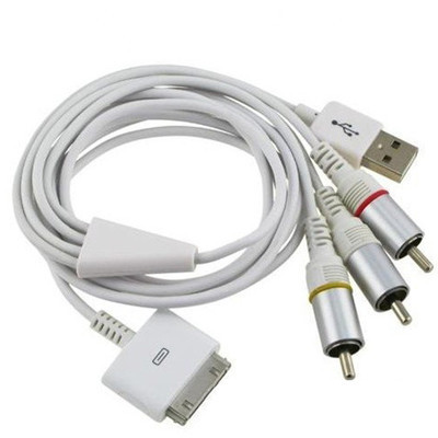Cable de 1,8 m AV para Iphone Ipad Ipod
