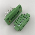 6 pin through wall mounting pluggable terminal block