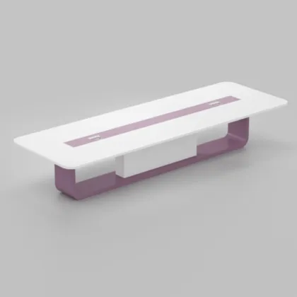 Modern Orange Paperless Conference Table for New Office Meeting Rooms