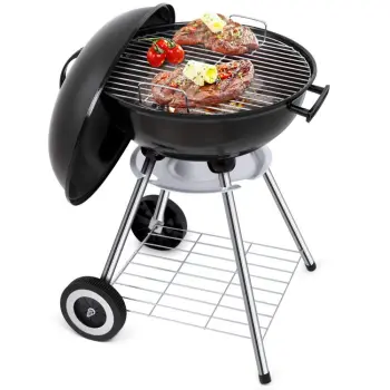 Portable Outdoor Picnic Charcoal BBQ Grill and Camping Kettle