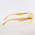 Laser Engraved Buffalo Horn Eyeglass Frames