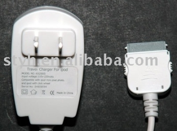 Travel charger for iphone/ipod
