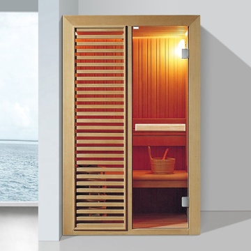 Modern Indoor Luxury Bathroom Spa Facilities: Sauna, Steam Shower, and Wooden Tub