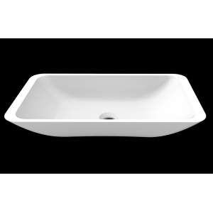 Solid surface matte stone sink for bathroom