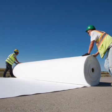 Long fiber short fiber Nonwoven Staple Fiber Needle Punched Geotextile Polyester Filament Geotextile