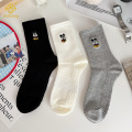 韓国の漫画ミッキーマウスミッドチューブ刺繍ソックスパイルソックス