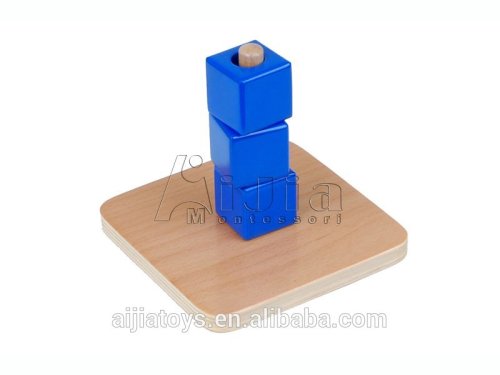 Montessori educational toys ,Cubes on Vertical Dowel