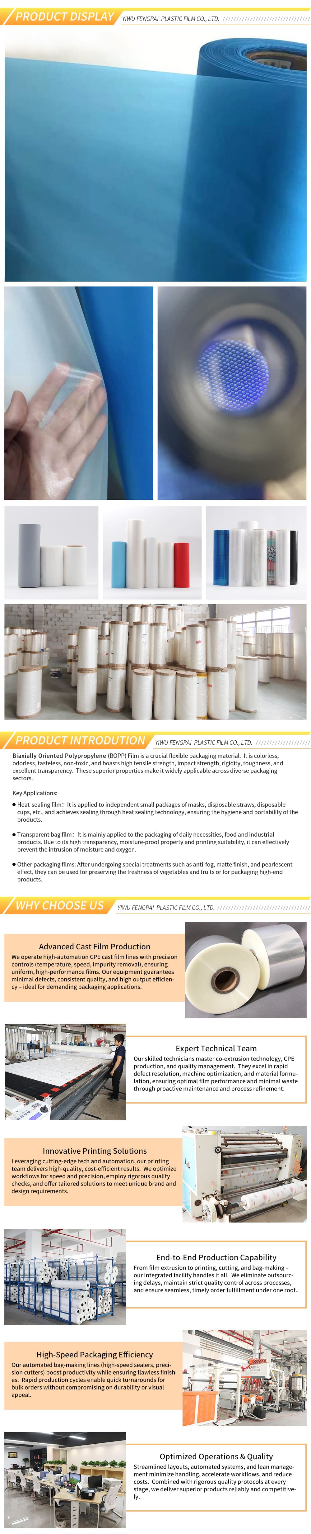 CPE film disposable isolation clothing rain anti-static cloth pattern film-009-X