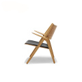 Hans Wegner Ταπετσαρία Easy Lounge Πολυθρόνα