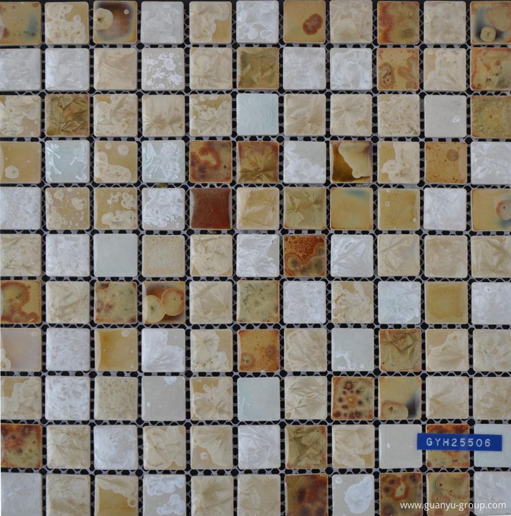 Beige Glazed Ceramic Mosaic Tile
