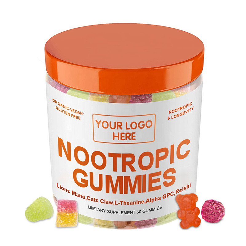 OEM/ODM Vegan Improve intelligence Nootropic Brain Booster Gummies with Vitamin for Kids