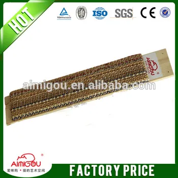 Highest quality wooden sisal cat toy cat scratch board for puppy paws