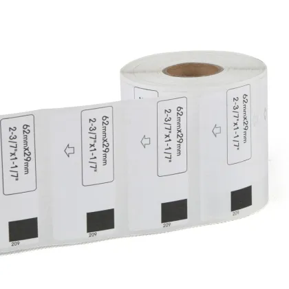Brother 62x29x800m blank adhesive label paper