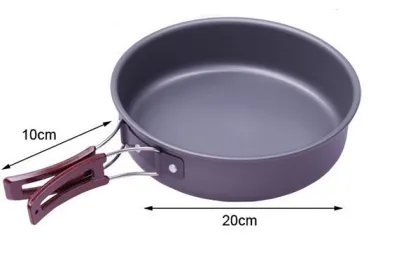 Camping Hiking Aluminium Nonstick Cookware Sets YUETOR Brand