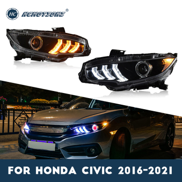 HCMOTIONZ 2016-2021 Honda Civic front lamp LED Headlights
