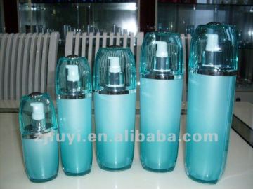 Egg-shaped Acrylic Cosmetic Lotion Bottle With Pump