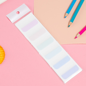 Joytop Custom Morandi Color Reusable Self-Adhesive PET Index Tabs Gradient Sticky Notes