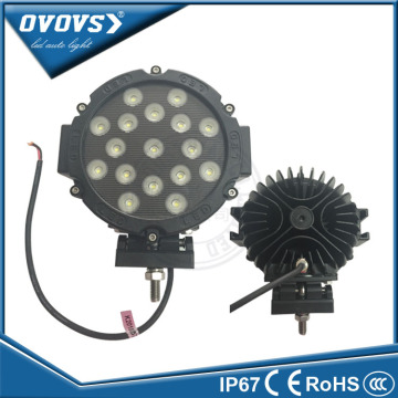 OVOVS round led light wholesale price black 7 inch led work light 51w for truck tractor