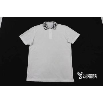 Jakarlı Yaka Polo ile Erkek Solid Jersey