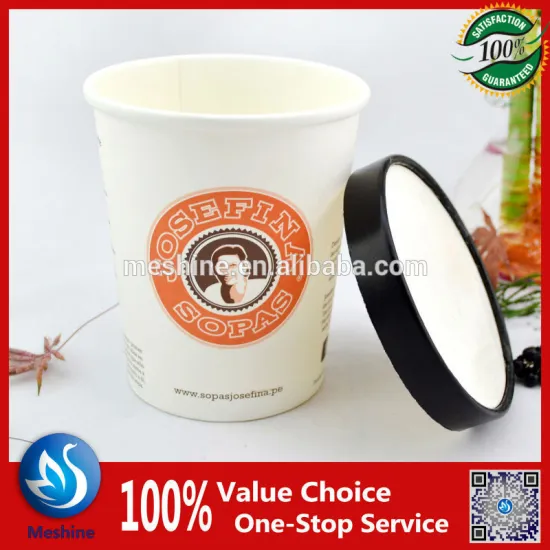 The thick paper catanier soup paper cup for hot soup