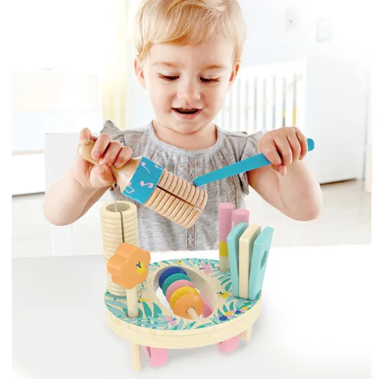 Colorful 5-in-1 Wooden Music Instrument Set for Kids