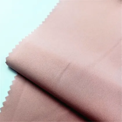 Peach 4 Way Stretch Polyester Spandex Dress Fabric