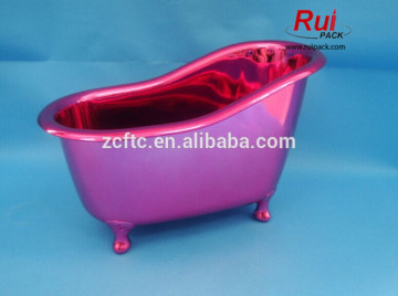 UV red colour mini bathtub for bathroon products, plastic mini tub