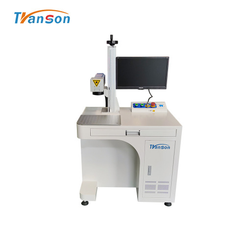 Economical 20w fiber laser marking machine with desk