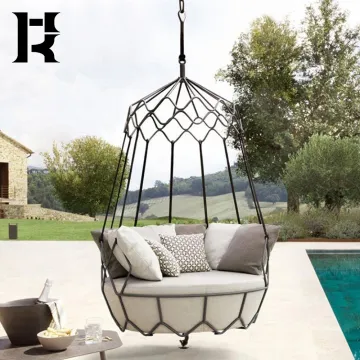 Leisure Metal Hanging Swing Chair for Garden Patio and Balcony