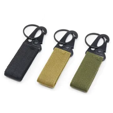 Tactical Nylon Keychain Strap Key Holder