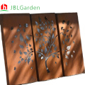 Garden landscaping corten screen panel landscaping