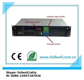 FTTH PON CATV EDFA 8 ports, each port 19dBm