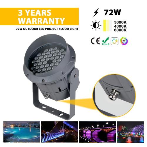 72W RGB muticolour light outdoor lighting waterproof