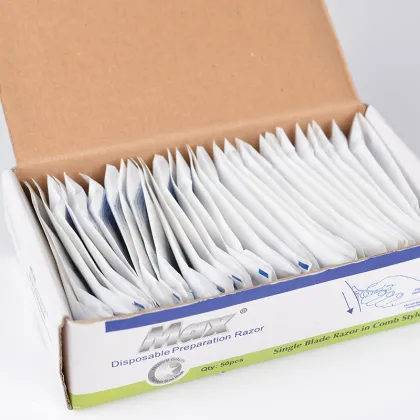 Medical Prep Razor 50pc Indiv Package Disposable Safety Razor
