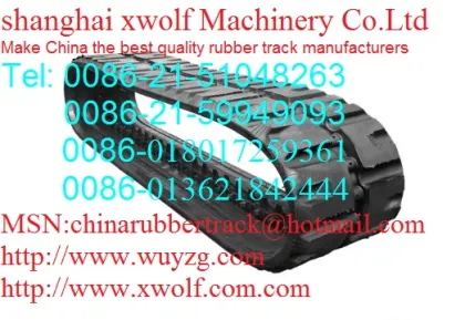 Bobcat excavator rubber track